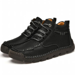 K&auml;sitsi valmistatud l&otilde;hestatud nahast saapad Meeste jalan&otilde;ud Mugavad poolsaapad meestele vabaajajalatsid Suure suurusega t&ouml;&ouml;riistakingad 38 must