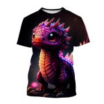 Suvine Baby Dragon 3D Prindiga T-s&auml;rgid Mehed Naised Vabaajamood T&auml;navar&otilde;ivad Suur l&uuml;hikeste varrukatega T-s&auml;rk Laste T-s&auml;rgid Topid R&otilde;ivad S