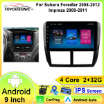 Subaru Forester 3 SH Impreza WRX STI 2008 2009 2010 2011 2012 jaoks Android Auto Autoraadio Carplay Multimeediapleier GPS Stereo FM 4 core 1GB+32GB carplay