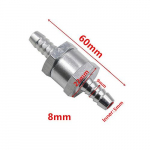 K&uuml;tuse tagasil&ouml;&ouml;giklapp 6/8/10/12 mm alumiiniumsulamist bensiin, diisel, vee k&uuml;tusevoolik &uuml;hesuunaline Peugeot Renault jaoks