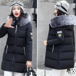 2023. aasta naistemood talvine paks soe kampsun kapuutsiga mantel Daami karusnahast jope v&auml;litingimustes pika kapuutsiga mantel M punane