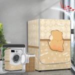 3 suuruses veekindel pesumasina kate koduseks kasutamiseks, pol&uuml;esterrulliga pesumasinale, h&otilde;bedase kattega tolmukindel &uuml;mbris S/M/L M-8-10kg