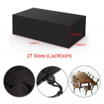 36 suurust Oxfordi riidest m&ouml;&ouml;bli tolmukindel kate rotangist laua kuubiktooli diivani jaoks veekindel vihm aed terrass kaitsekate 45x40x25cm must