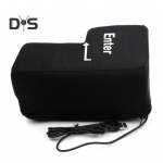 Suur sisestusnupp USB-toitega stressi leevendaja Big Enter v&otilde;ti m&auml;nguasi Ergonoomiline sisestusnupp padi k&auml;sn padi t&ouml;&ouml;laua kaunistus roosa