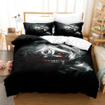 3D Anime Tokyo Ghoul Voodipesu Komplekt Kahekohaline Kuninglik Voodikomplekt Laste Magamistuba Udusuled Komplekt Animatsioon Tokyo Ghoul Kohandatav stiil 70x133cm 2pcs gray