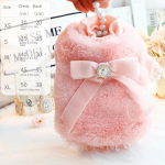 Kaheosaline komplekt Luksuslikud talveriided koerale Paks printsessi chihuahua mantel v&auml;ikesele koerale m&auml;nguloomale Ropa Para Perro Peque&ntilde;o XS