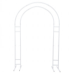 7,2 jala pikkune pulmakaare alus koos &otilde;hupalliga valge/kuldse taustaga kaare statiiv Pulmapeo kodusisustus M valge