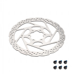 Roostevabast terasest jalgratta ketaspiduri rootorid koos kruvidega Ketaspiduri adapter Maanteeratta pidurite rootorid Jalgrattatarvikud 140MM