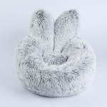 Pikakarvaline lemmiklooma pesa Soe talvine Meekassipesa Palus Kassikoer Magamiskott Lemmiklooma Seljatoega Pesa Libisemiskindel Koeravoodi M 50cm white