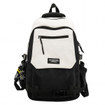 &Otilde;pilase koolikott Naiste kolledžistiilis seljakott Meeste v&auml;rvikontrastiga seljakott must