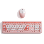 Mofii juhtmeta klaviatuuri ja hiire komplekt 110 klahvi t&auml;issuuruses UltraSlim 2,4 GHz 1200 liikumiskiirusega USB roheline