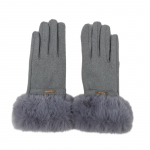 Moodsad naiste l&otilde;henenud s&otilde;rmega kindad Talvised soojana hoidvad labakindad &otilde;ues ratsutamine Paksud t&auml;iss&otilde;rmega naiste kindad must