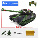 2204 Uus 1:12 33/44cm Super RC Tank Launch Cross-country roomikuga kaugjuhtimispult S&otilde;iduki laadija Battle Hobipoiss m&auml;nguasjadele Lastele Lastele Kingitus 44cm roheline