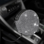 Bling Crystal kaasaskantav CD DVD &uuml;mbris 20 mahutavusega Oxfordi riidest hoiukoti &uuml;mmargune hoidik koos t&otilde;mblukuga koduse auto CD karbi koti jaoks