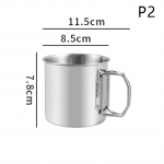 Matkakruus roostevabast terasest kohvitass turistidele m&otilde;eldud lauan&otilde;ud piknikun&otilde;ud &otilde;uek&ouml;&ouml;givarustus toiduvalmistamiskomplekt k&ouml;&ouml;gin&otilde;ud matkamine 3