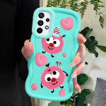 V&auml;rvitud mustriga Big Wave Edge pehmest silikoonmaterjalist Macaron telefoni&uuml;mbris, p&otilde;rutuskindel kaitsev kummist korpus Samsung Xiaomi Poco Redmi jaoks Redmi Note 11 valge