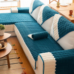 Puuvillane linane kangas Diivan Istme Diivan &Uuml;hev&auml;rviline Sektsioonkatted Diivani r&auml;tik elutuppa koju Nurgadiivani r&auml;tik 70X70