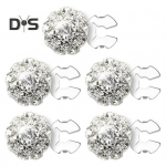 5/10 tk Rhinestone'i n&ouml;&ouml;pide katted Lillede varrukate n&ouml;&ouml;pide katted, ei &otilde;mmelda kiirn&ouml;&ouml;bi klambriga n&ouml;&ouml;pide kaunistused kleit-&uuml;likonnale Tux s&auml;rk Smoking DIY 5pcs punane