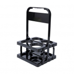 Kaasaskantav joogikandja kokkupandav tassihoidja auto korduvkasutatava topsihoidja k&auml;epidemega kokkupandav joogihoidja kohvi&otilde;lle veini sooda mahla jaoks kollane