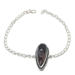 Amethyst Handmade 925 Sterling Silver Jewelry Bracelet 7-8 a1m47