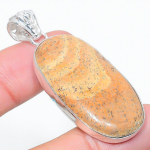 Picture Jasper Handmade 925 Sterling Silver Jewelry Pendant 2.17 c3e97