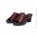 Rooma sandaalid Naiste pehme tald Mugav ema kingad Suvised Pu nahast kalasuu paks konts &otilde;&otilde;nes Libisemiskindlad sandaalid 35