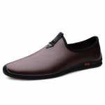 Ehtne Nahk Meeste Vabaaja Jalan&otilde;ud Luksusbr&auml;nd Formaalne Meeste Mokassiinid Moccasins Mees Itaalia Hingavad Slip-on Meessoost Paadisussid 38 pruun
