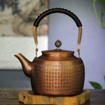 Uus suur vaskteekann 1,5L Vintage puhas vaskkann Kung Fu teekomplektid Gaasipliit s&ouml;euniversaalne keedukann teekann