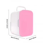 Autok&uuml;lmik Kaasaskantav jahutus- ja soojendus minik&uuml;lmik 12V 8L koduk&uuml;lmik matkak&uuml;lmik &otilde;ues matkamiseks reisimiseks roosa