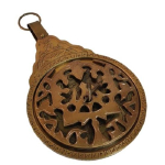 Astrolaabium Maakera Merenduslik Navigatsiooniline Astroloogiline Kalender Koopia Ilus K&auml;sitsi Graveeritud Araabia 21,59 cm brown