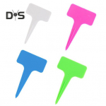 100 tk Taime silt T-kujuline veekindlad taimemarkerid Korduvkasutatavad taime identifitseerimissildid Taimet&auml;his lilleseemnete sortide jaoks L