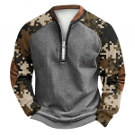 Meeste talvine pandlaga dressipluus Meeste tr&uuml;kitud meeste kampsun XXL