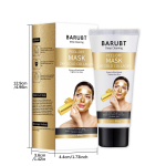 24K Gold Foil Gold Mask Oil Control Exfoliating to Remove Blackheads and Acne Deep Cleansing to Shrink Hair 1