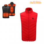 Meeste USB-soojendusega vest &ndash; intelligentsed, p&uuml;siva temperatuuriga soojendusega riided Red District 9. M punane