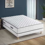 Ensemble matelas sommier 160 x 200 cm Hauteur 24 cm - ressorts ensach&eacute;s - 7 zones - r&eacute;versible - fabriqu&eacute; en Belgique - DEKO DREAM