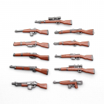 II maailmas&otilde;ja s&otilde;jalised ehitusplokid, s&otilde;duri kuju, relv, m&auml;nguasi, snaiper, allmasin AK karabiinp&uuml;ssi tarvikud armee tellised, mudel B081