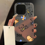 Mobiiltelefoni&uuml;mbrised iPhone 11 13 15 Pro Max 12 14 Pro Max &uuml;mbrisele iPhone 16 15 Plus 13 Pro 12 j&auml;&auml;tunud tekstuuriga maalitud koomiksililled iPhone 11 valge