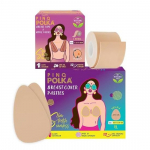 PINQ POLKA rindade t&otilde;stmise teip tasuta rinnanibude ja rinnapastadega 6 tk DD-E tassi suuruse jaoks | Kuju tugevdav kehateip | Nahas&otilde;bralik | Push Up teip