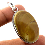Royal Jasper Gemstone Pendant Handmade Gift Antique Design Jewelry 2.2 a3o76