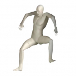 Hirmunud mees seina nurgakaunistus Kodukontor Elutuba Ronimine Hirmunud mees Seina skulptuur Vaigust kuju kujuke seina kunst ornament valge