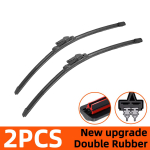 Autoklaasipuhastid, topeltkumm, Skoda Octavia A7 2012-2021 esiharjad, l&otilde;ikur, autode varuosad, lisatarvikud, klaasipuhastite kulumisosad 2PCS