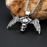 Uus Bat Skull ripats Hip Hop retro gooti stiilis tume kaelakee
