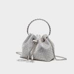 Suvine teemant-rhinestone &auml;mbrikujuline crossbody k&auml;ekott h&otilde;be