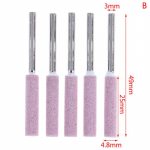 5tk/komplekt Kettsae teritamine lihvimiskiviotsikute t&ouml;&ouml;riistaosade vahetus 3*4.8mm