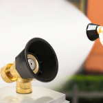 P&otilde;llumajanduslik k&otilde;rgsurve keerispihustusotsik, reguleeritav vee v&auml;ljalaskeotsik