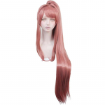 Kvaliteetne Doki Doki Literature Club! Monika Cosplay Parukas DDLC Eemaldatav Pats Pikk Kuumakindel Juuksepikendused + Parukakate + Vibu One Size