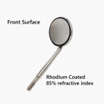 1 piece Dental Front Surface Mouth Mirror Cone Socket Reflector 85% or 99.2% ultra definition with Rhodium or special Material Coated 1 pc head 85 PCT A