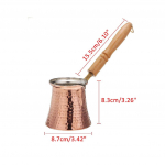 3 suuruse kohvi puidust k&auml;epide Cevze T&uuml;rgi kohvikann, kohvi T&uuml;rgi t&uuml;rgi vasest kohvimasin S