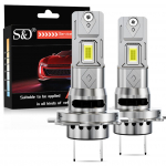 2 tk 36000LM H7 LED esitule pirnid Mini Turbo H11 LED H8 9005 HB3 9006 HB4 80W auto udutuli esilatern auto Plug&Play lamp 6500K valge H7