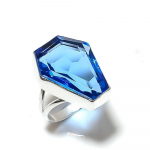 Natural Swiss Blue Topaz Gemstone 925 Sterling Silver Gift Ring Size 10 d6c87